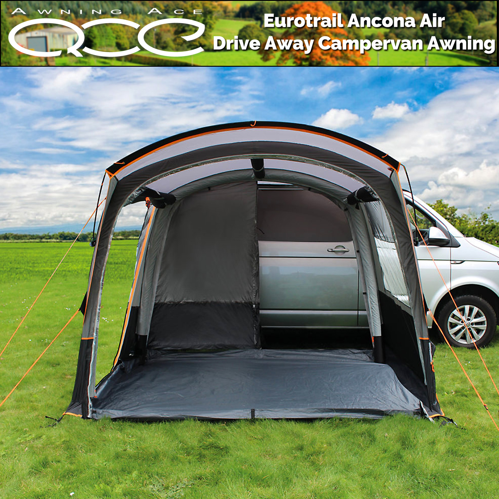 EuroTrail Ancona Air Driveaway Awning for VW T4, T5 & Van Conversions ...