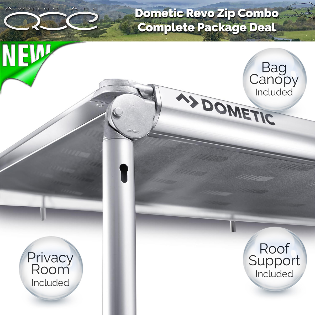 Dometic Revo Zip Bag Awning Bundle - awningace.com