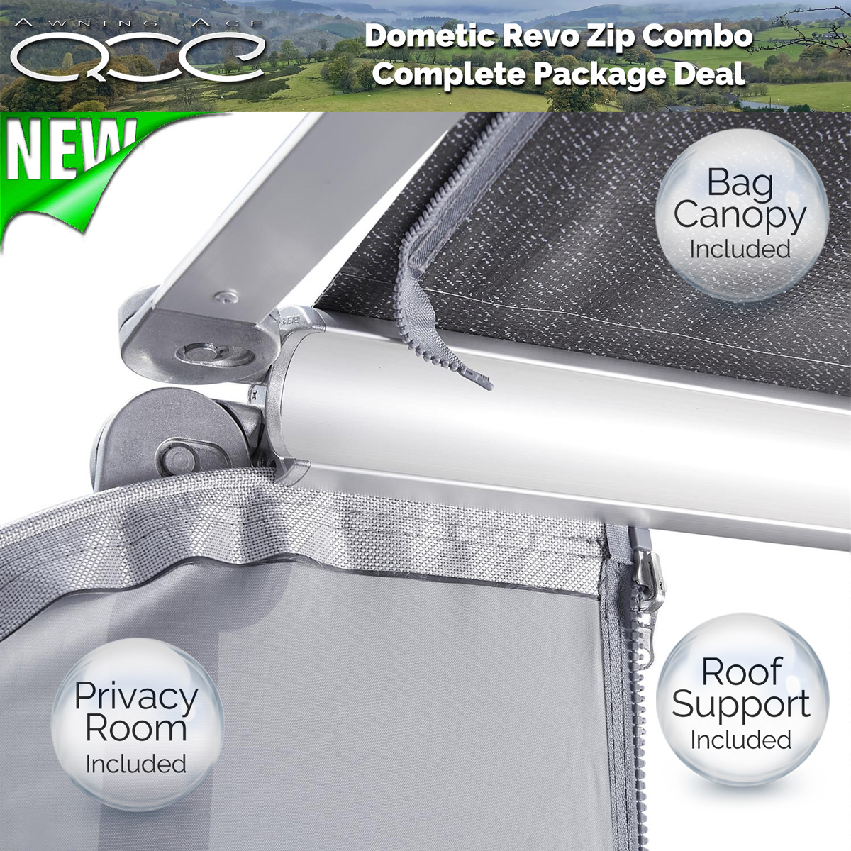 Dometic Revo Zip Bag Awning Bundle - awningace.com