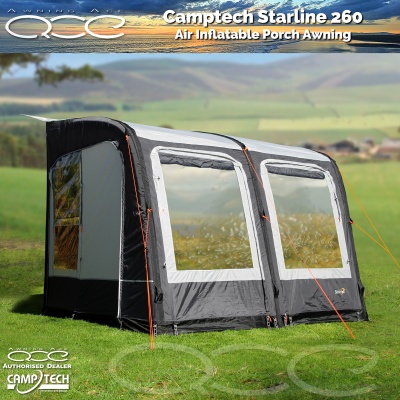 Camptech Starline Grey 260 Air Inflatable Porch Awning - Factory Second