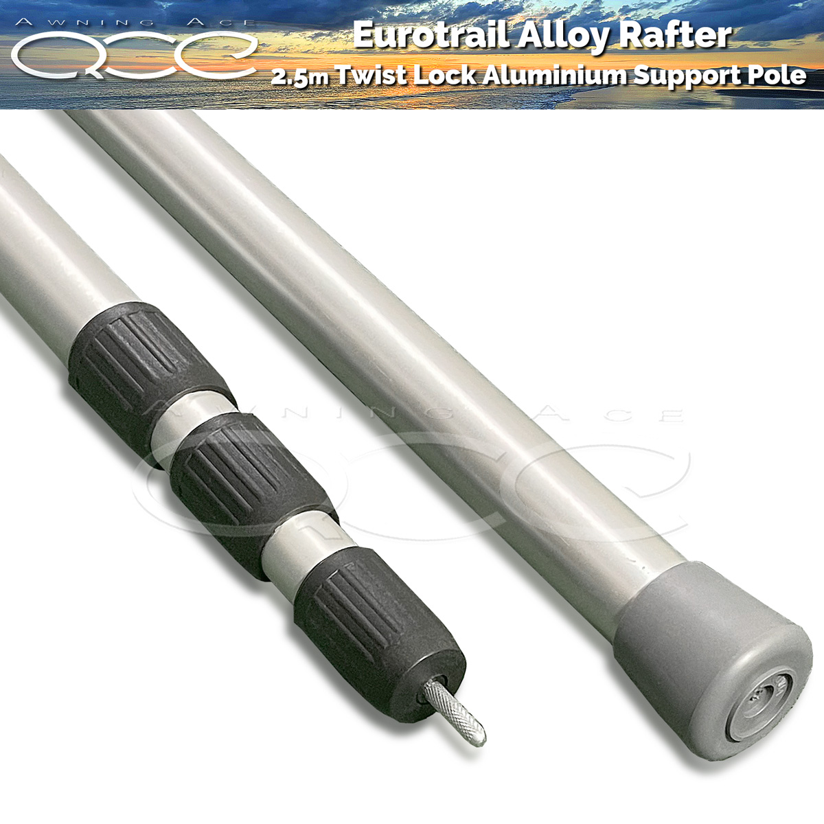 Adjustable Alloy Roof Rafter Pole - Awningace.com