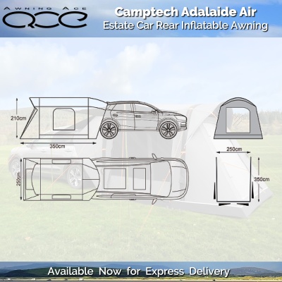 2025 Camptech Adelaide Rear Car Awning