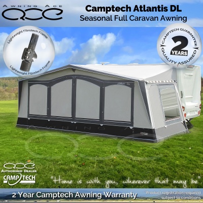 Camptech Atlantis DL Luxury Fibre Frame Awning