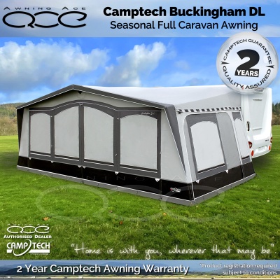 2025 Camptech Buckingham DL Seasonal Awning Xtra Deep