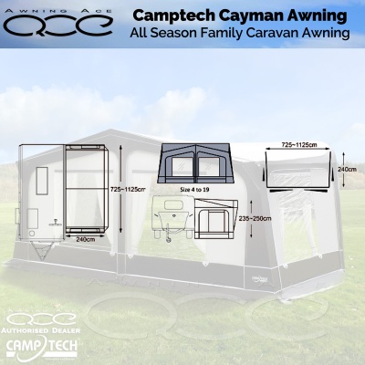 Camptech Cayman Touring All Season Caravan Awning