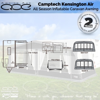 Camptech Kensington Air All Season Inflatable Awning