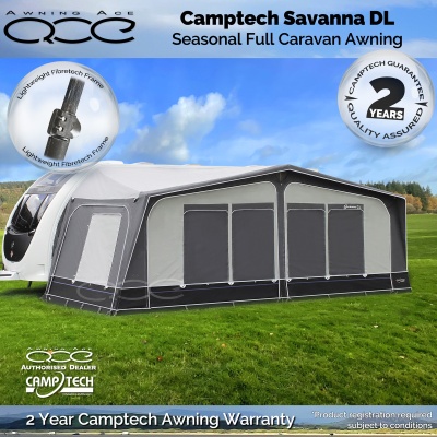 Camptech Savanna DL Fibretech Caravan Awning