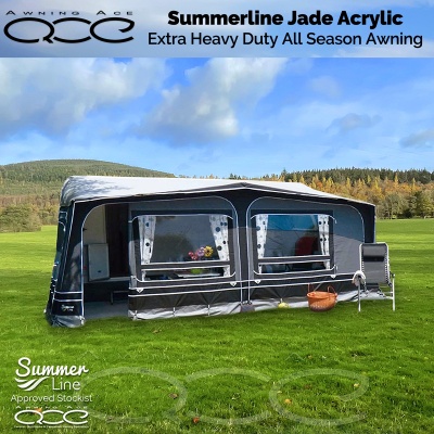 Summerline Jade All Season Acrylic 270cm Deep Caravan Awning (1086-1120cm)