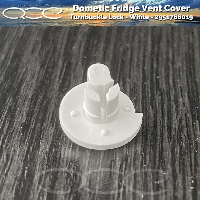 2 x Dometic Fridge Vent Winter Closing Clip White 2951766019