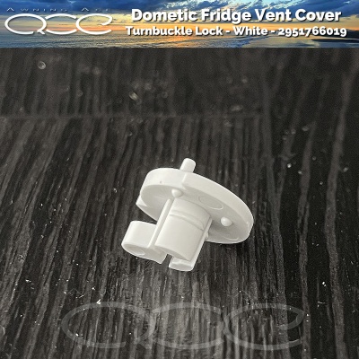 2 x Dometic Fridge Vent Winter Closing Clip White 2951766019