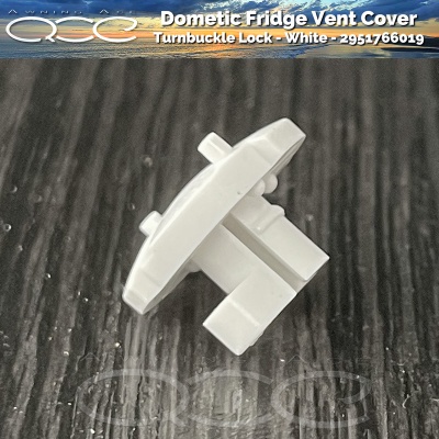 2 x Dometic Fridge Vent Winter Closing Clip White 2951766019