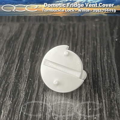 2 x Dometic Fridge Vent Winter Closing Clip White 2951766019