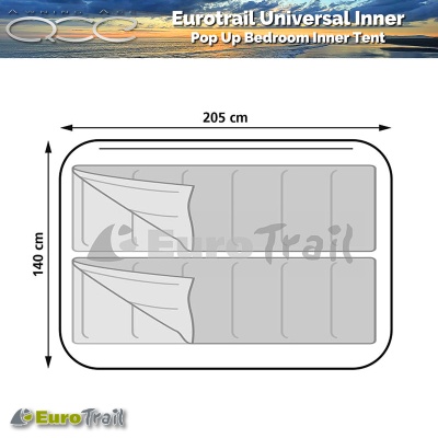 Eurotrail Universal Pop Up Bedroom Inner Tent