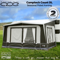 Camptech Count DL Seasonal Caravan Porch Awning