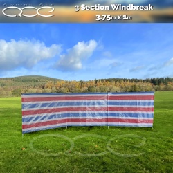 2x 3 Panel Windbreak - 3.75m x 1m