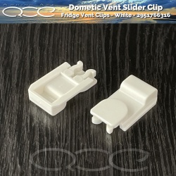 Dometic Fridge Vent Slider Clip - White - 2951766316